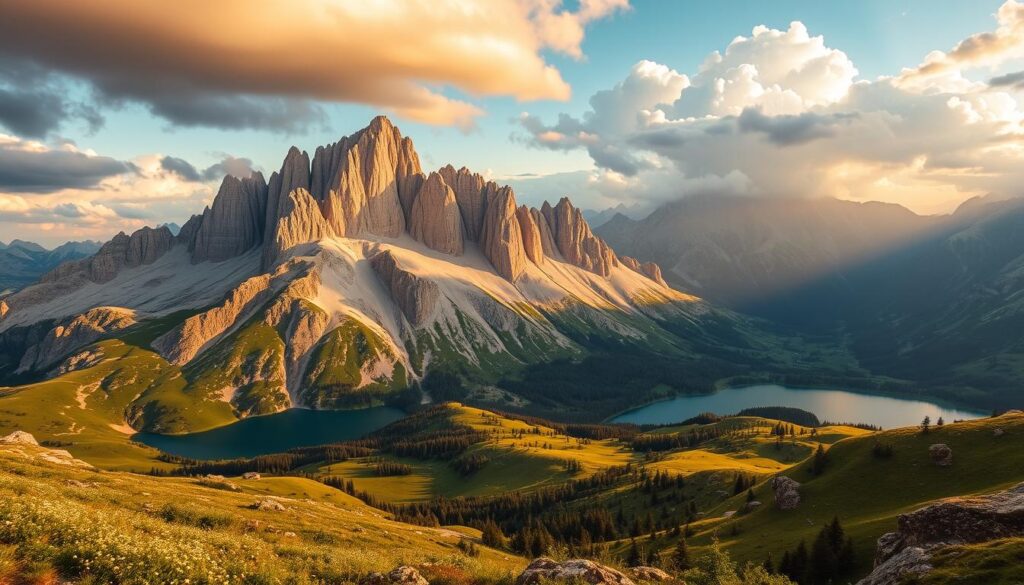 Dolomites mountain landscape